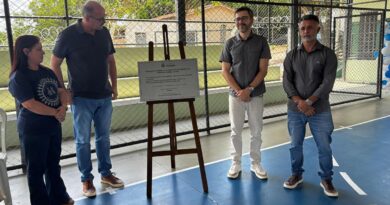 Quadra esportiva e melhorias na Escola de Vista Alegre