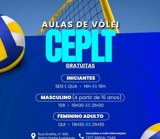 Secretaria de Esportes está com vagas abertas para aulas gratuitas de voleibol