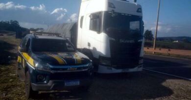 Caminhoneiro envolvido em roubo de módulos de caminhão é preso pela PRF na BR-381, em Itatiaiuçu