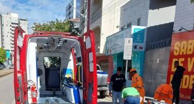 Motociclista fica ferido em acidente na Jove Soares