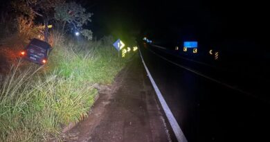 Motorista perde o controle de direção e colide com árvore na MG 050