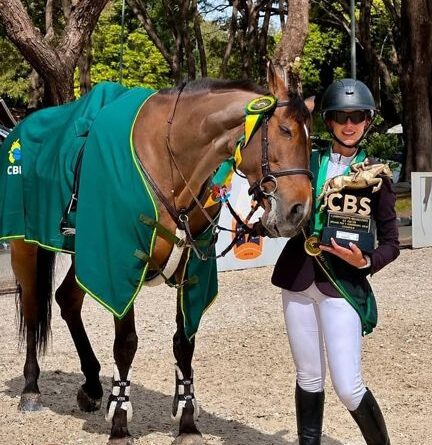 Itaunense é campeã brasileira de hipismo