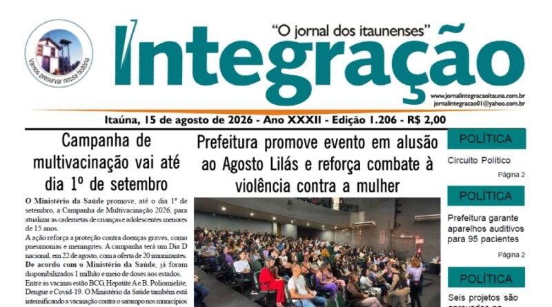 Jornal Integração – Agosto – 15-26
