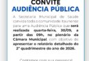 Secretaria de Saúde realiza Audiência Pública