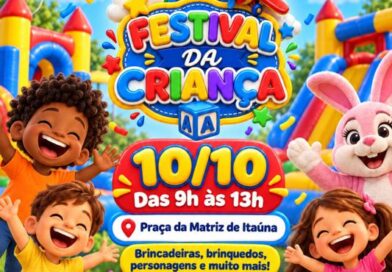 Festival da Criança levará diversão para toda a família à Praça da Matriz de Itaúna
