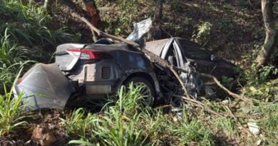 Afunilamento da pista provoca acidente na MG-050