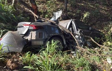 Afunilamento da pista provoca acidente na MG-050