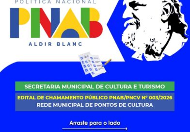 Prefeitura lança edital Cultura Viva com investimento de R$ 180 mil para reconhecer iniciativas culturais do município
