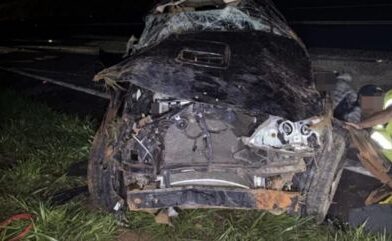 Acidente na MG-050 deixa três feridos na madrugada de domingo