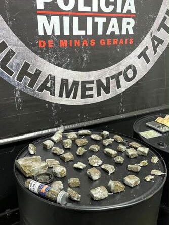 Apreensão de grande quantidade de maconha no Nogueira Machado