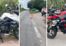 Colisão entre motos deixa feridos na MG-050